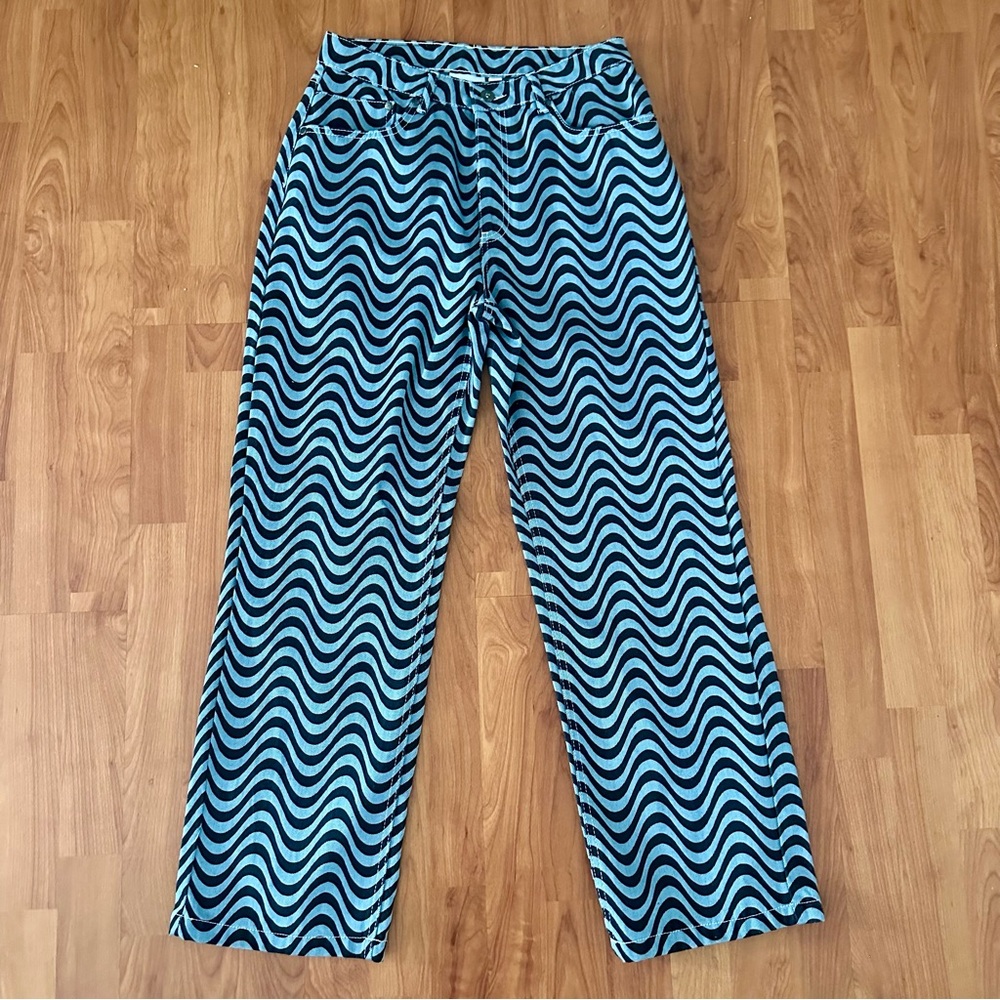 Ragged Priest Wave Pattern Jeans - Picture 6 of 9